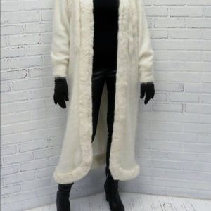 Woman’s Angora Full Length Sweater Coat